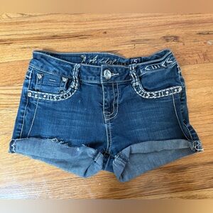 L.A. Idol Dark Blue Jean Shorts